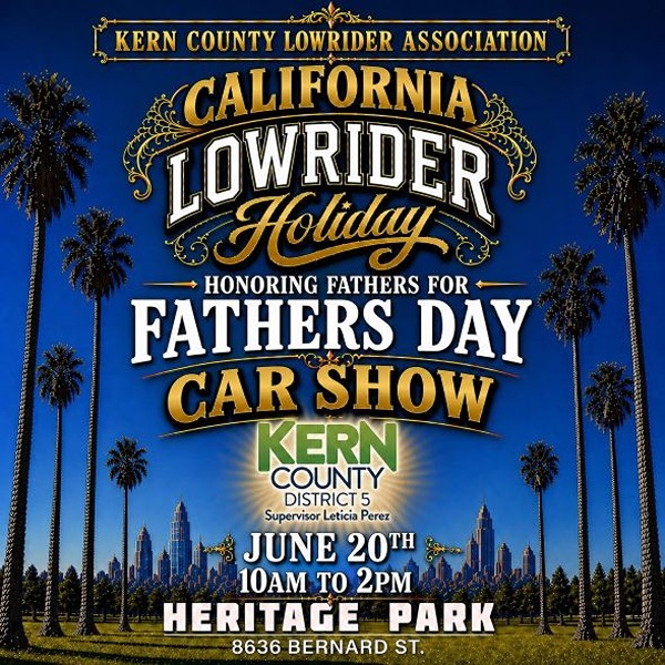 California Lowrider Father's Day Car Show flyer June 2026